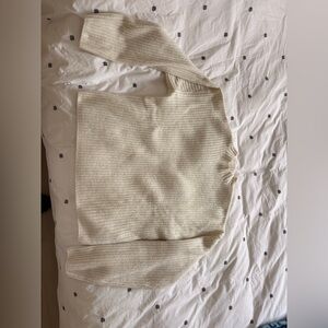 Uniqlo Cozy Cream Ribbed Sweater